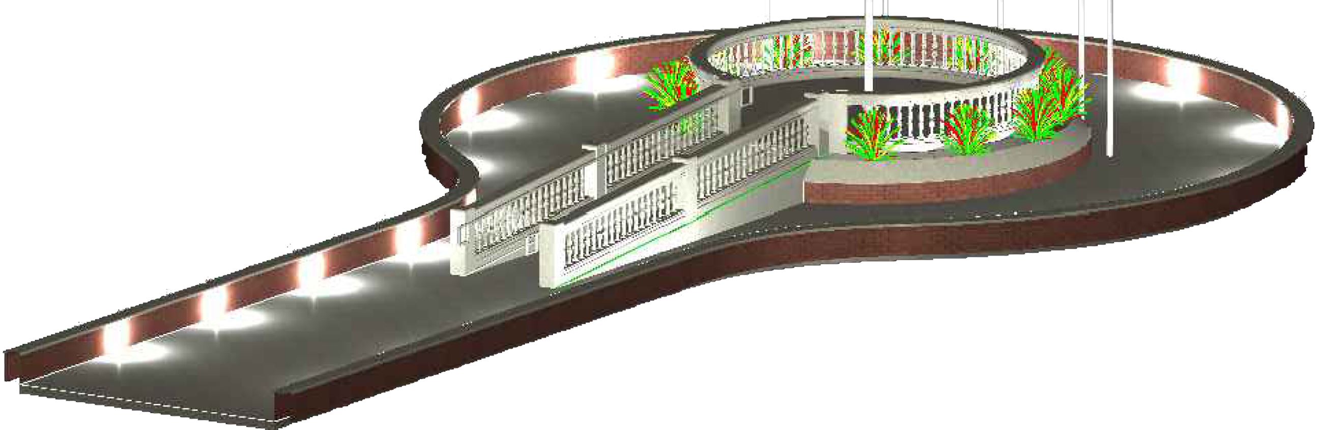 Veterans Memorial rendering
