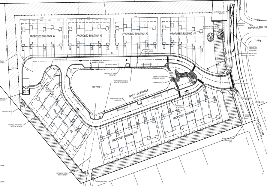 Plyler Road Townhomes Site Plan