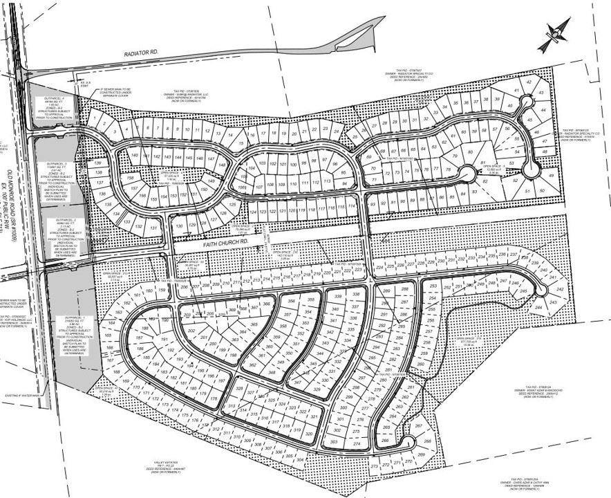 The Village at Sagecroft Site Plan