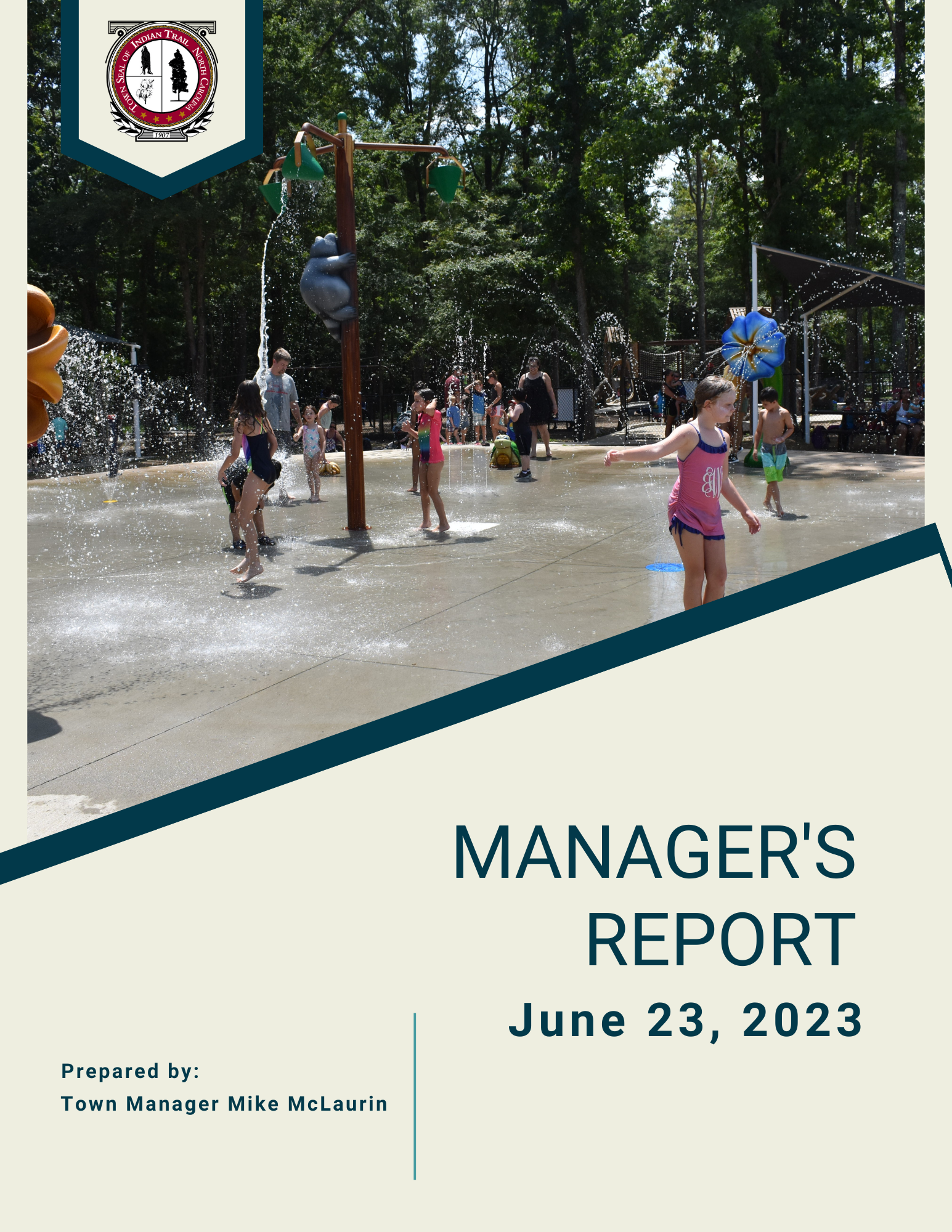 June 23, 2023, Town Manager's Report Cover Page