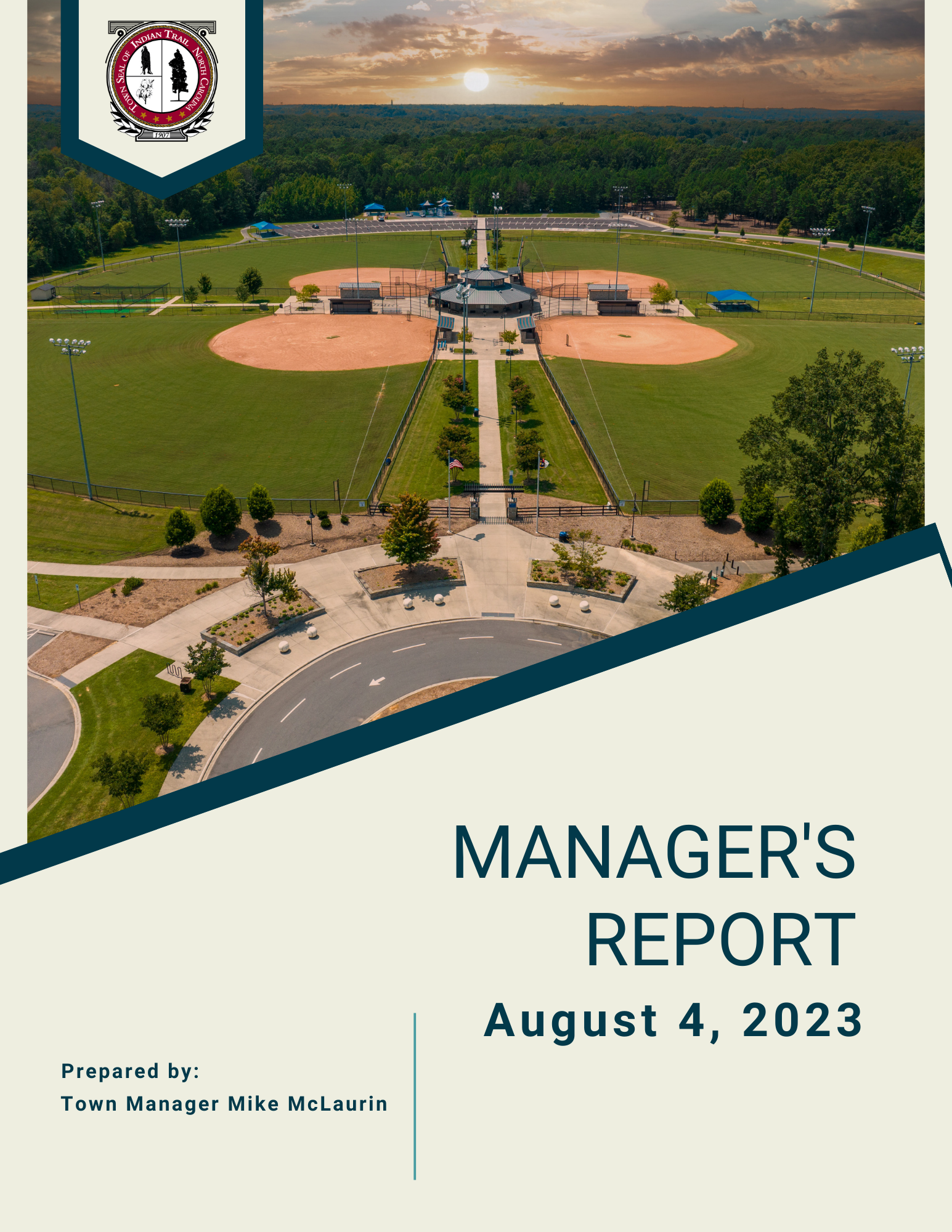 August 4 Manager's Report Cover