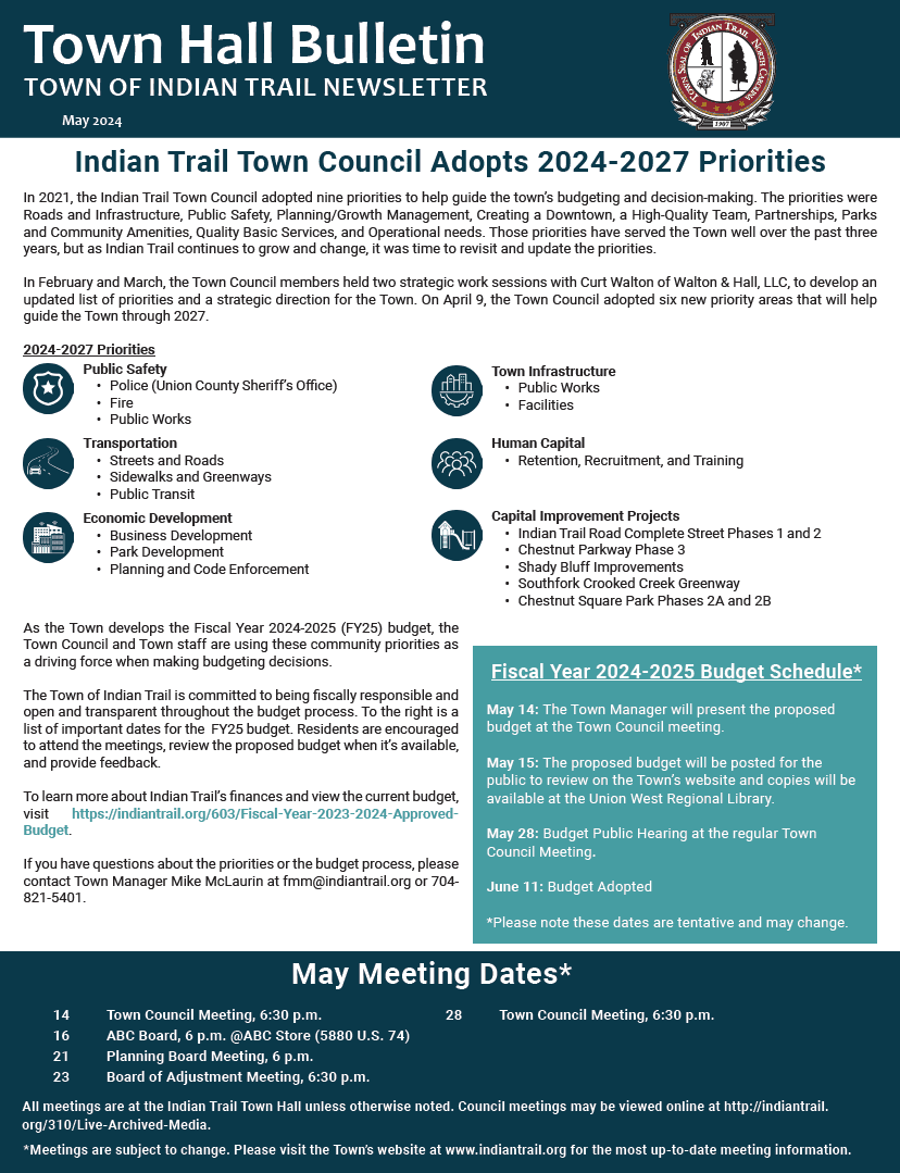 May Newsletter Cover