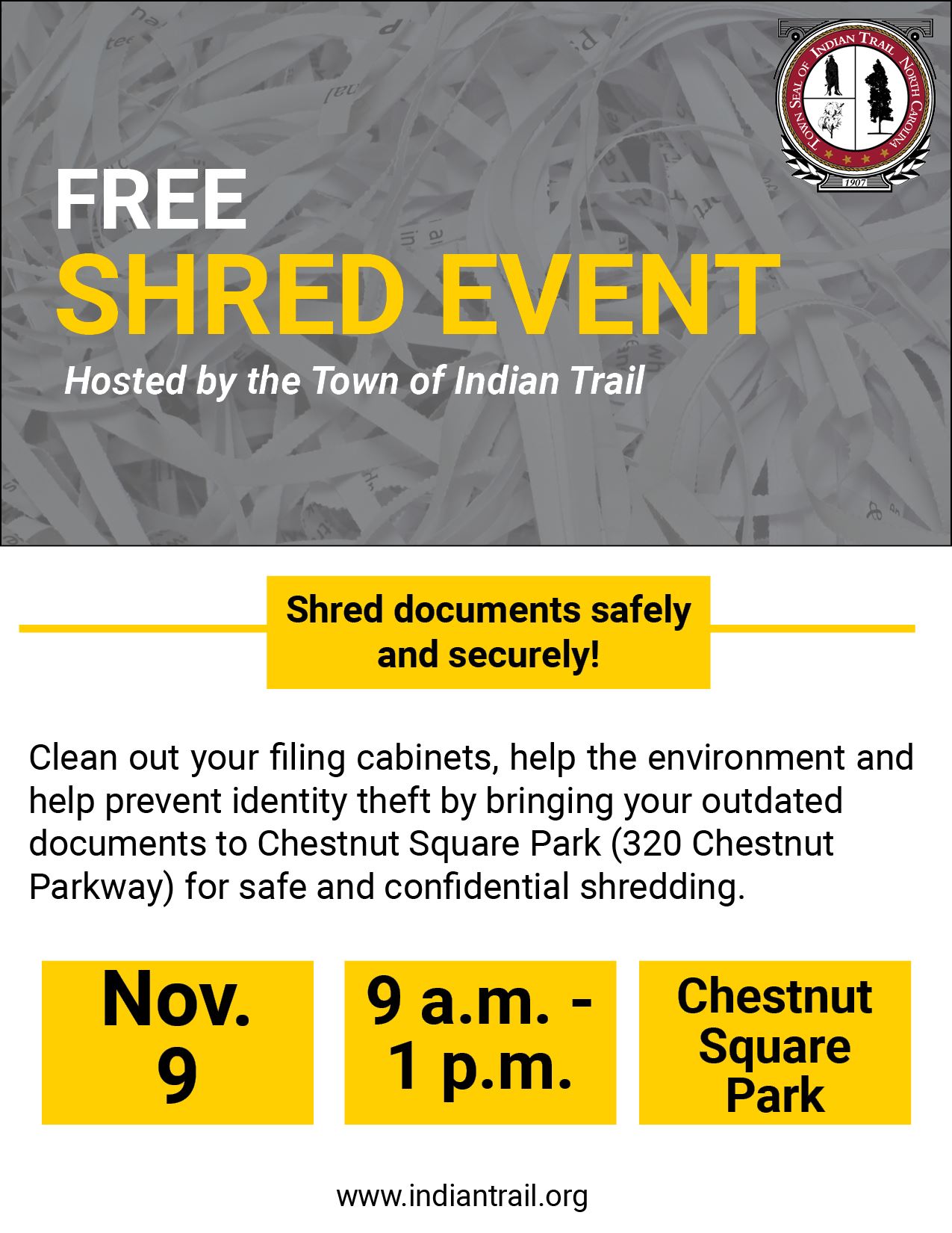 Document Shred Event Flyer