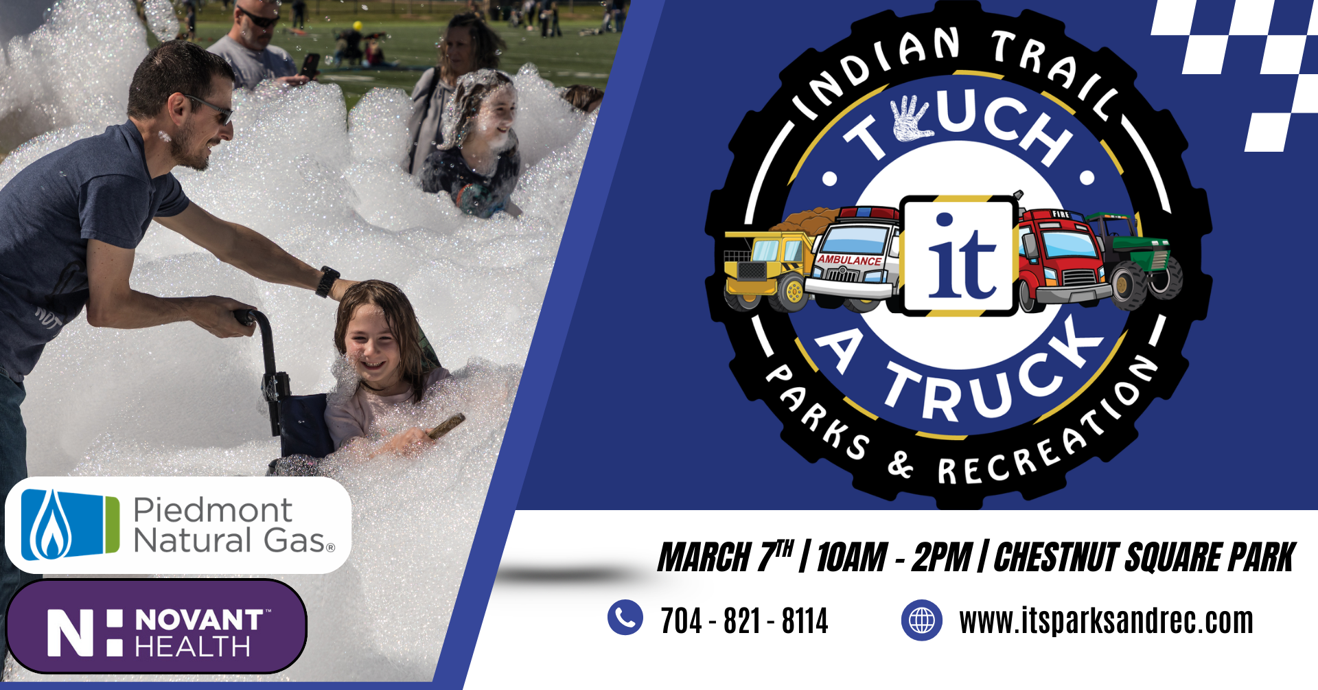 Event information on Touch a Truck March 2nd